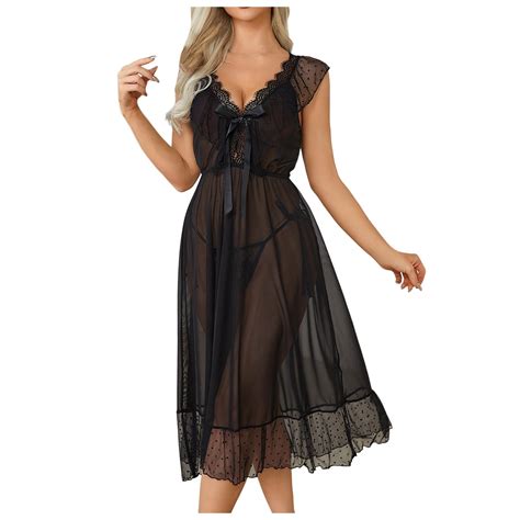 Midwennn Fashion Sexy Lace Underwear Underwear Chiffon Mesh Nightdress Lingerie Bra Sexy