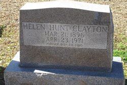 Helen Josephine Hunt Clayton Find A Grave Memorial