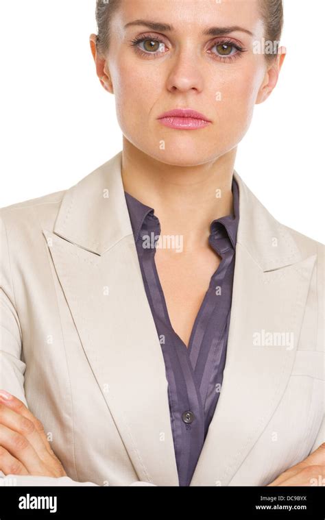 Portrait of serious business woman Stock Photo - Alamy