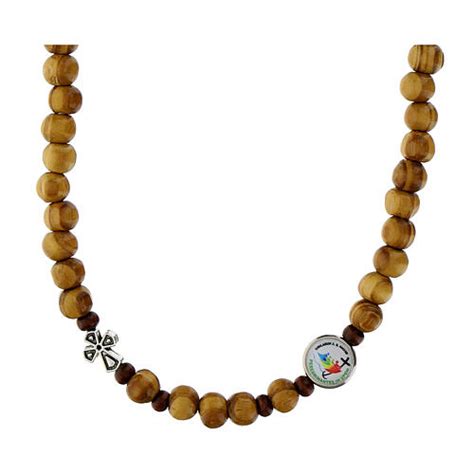 Collier Jubilé 2025 bois d olivier vente en ligne sur HOLYART