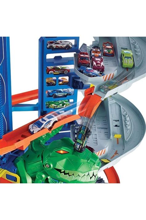 Hot Wheels Robotik T Rex Ultimate Garaj Den Fazla Arac Kolayca