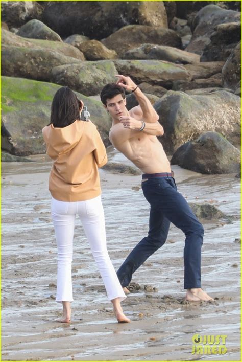 Kendall Jenner Joins Hot Shirtless Guy For Beach Photo Shoot Photo
