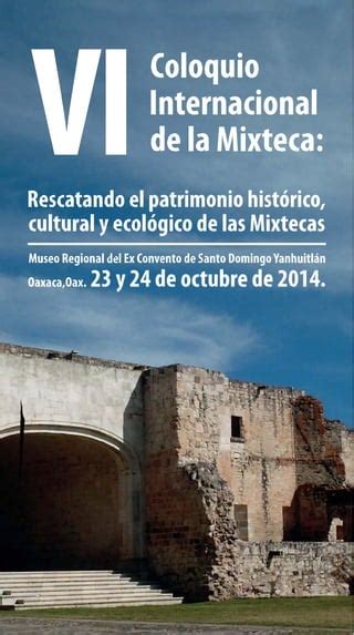 Programa VI Coloquio Internacional De La Mixteca 2014 PDF