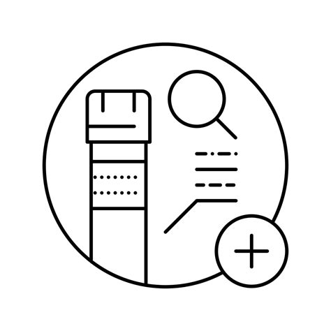 lipid panel health check line icon vector illustration 19591960 Vector