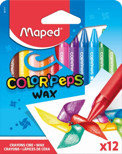 Maped Wax Crayons Colorpeps Triangular S Maped Helix Sa