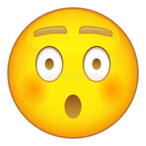 Удивленный значок смайлика, стиль шаржа Иллюстрация вектора ...