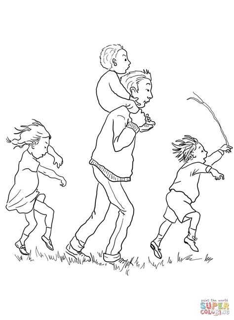 Bear Hunt Printable Colouring Pages - Randy Kauffman's Coloring Pages