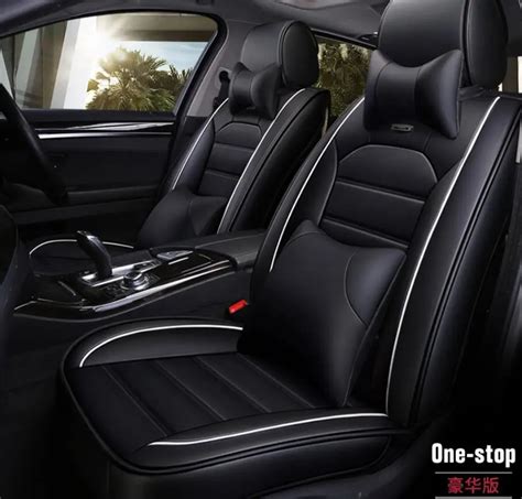 Car Travel Car Seat Covers Universal Pu Leather Auto Front Back Seat Covers For Audi A5 A7 B6 80