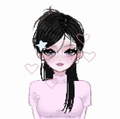 Xiaohongshu Id Clear7 Art Pixelated Pixel Aesthetic Girl Cute Pfp Icon Y2k Profile Picture