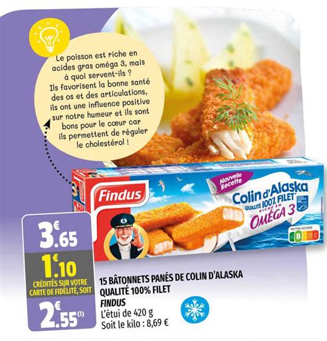 Promo B Tonnets Pan S De Colin D Alaska Qualit Filet Findus