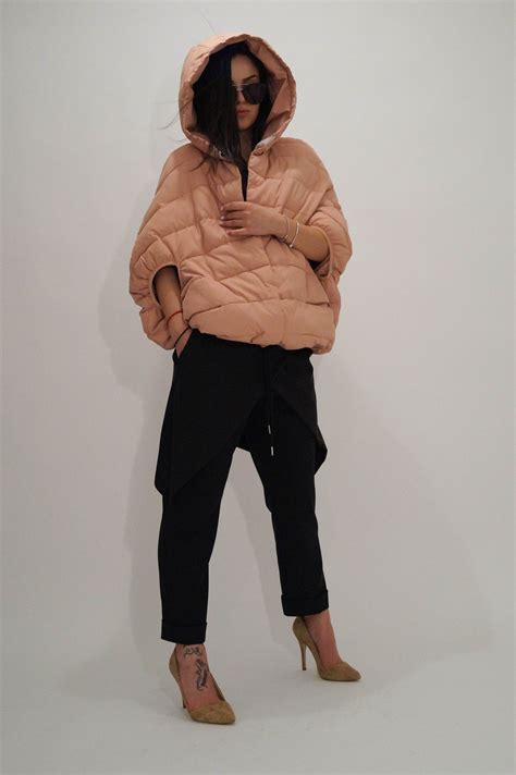 Rose Quilted Jacket Windproof Jacket Nude Warm Jacket Extra Etsy