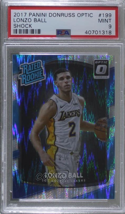 Panini Donruss Optic Rated Rookie Shock Lonzo Ball Rc