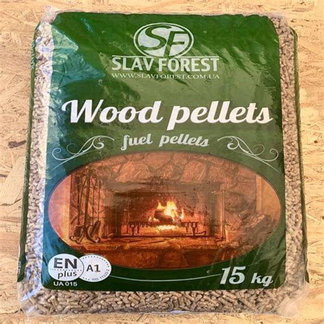 Slav Forest Wood Fuel Pellets Wood Pellet Single Bag Approx 15kg