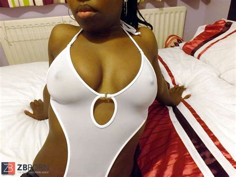 Ebony Lady In White Bikini ZB Porn