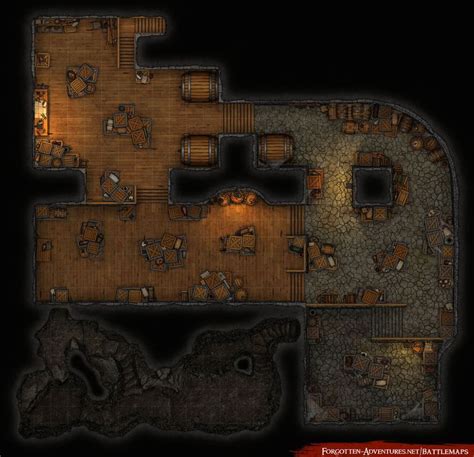 Smugglers Basement 28x27 Dnd World Map Fantasy Map Dungeon Maps