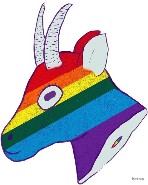 Gay Pride Goat By Locraw Redbubble