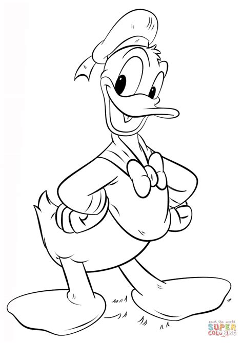 Pato Donald Colorir - Pato Donald para Colorir e Imprimir - Muito Fácil - Colorir e Pintar