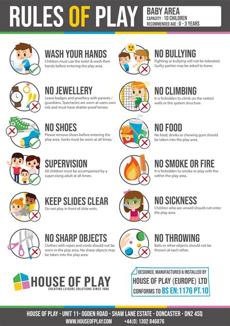 Soft Play Signage Rules For Indoor Playgrounds