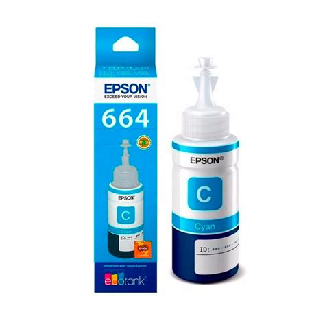 Botella Tinta EPSON T664220 Cyan