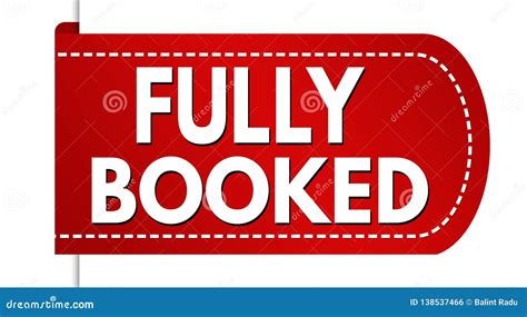 Fully Booked Banner Design Stock Vector Illustration Of Book 138537466