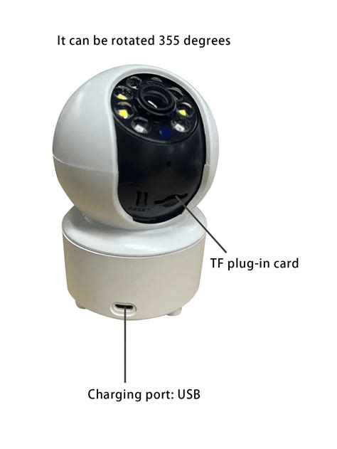Câmera de Segurança Rotativa Inteligente Sem Fio de Frequência Dupla de