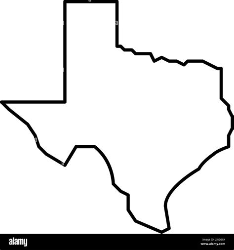 Texas State Line Icon Vector Illustration Stock Vector Image And Art Alamy