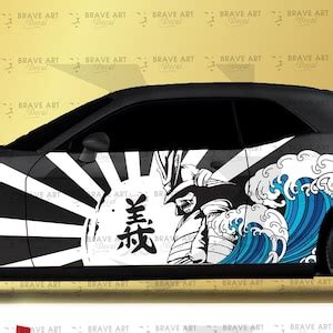 Samurai Car Wrap Japanese Vehicle Shine Cast Vinyl Wrap Universal