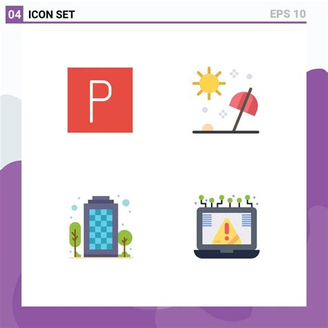 4 Creative Icons Modern Signs And Symbols Of Park City Beach Summer