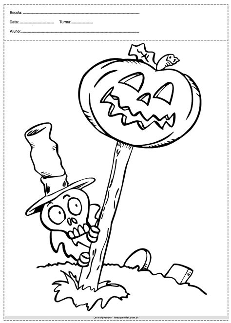 40 desenhos de Halloween para colorir - Para imprimir - Atividades ...