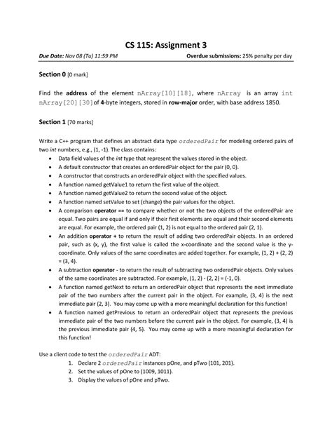 Asg3 115 Assignment 3 Cs 115 Assignment 3 Due Date Nov 08 Tu