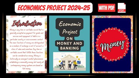 Economic Project On Money And Banking 2024 25 With PDF Class 12