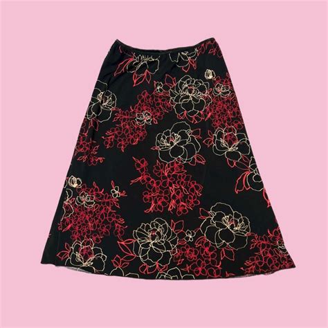 Rose Maxi Skirt Bikini Cover Up Perfect For The Depop