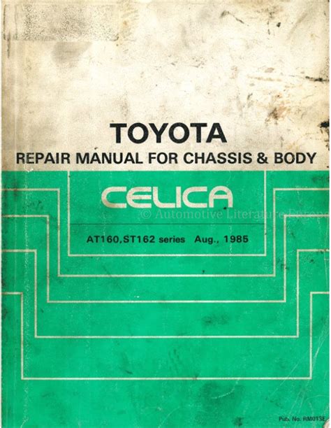 Toyota Celica Chassis Body Workshop Manual English