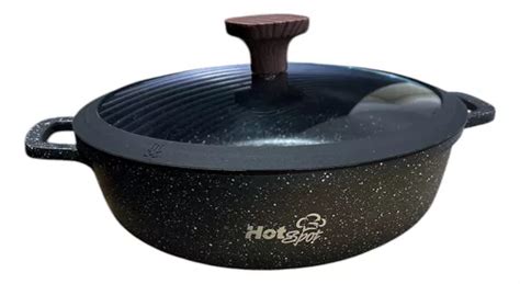 Hot Spot Olla Antiadherente Aluminio Fundido Cms Negra Envío gratis