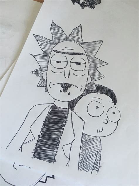 Rick And Morty Speed Drawing Youtube