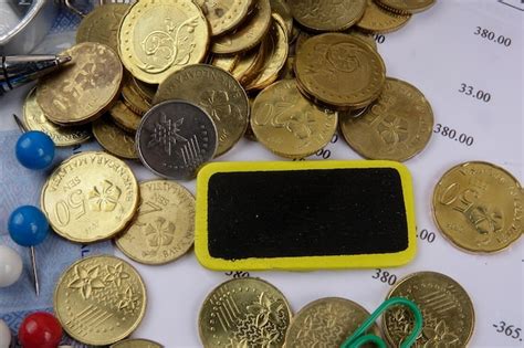Premium Photo Close Up Of Coins