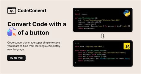 Codeconvert Ai Convert Code With A Click Of A Button