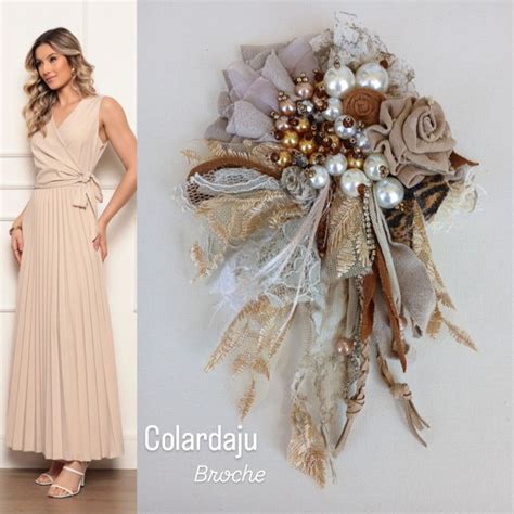 Broche Charme Nude Loja COLAR DA JU Elo Produtos Especiais