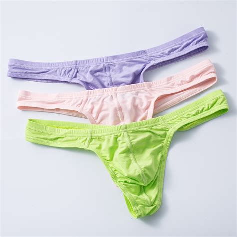 Sissy Mens Sexy Underwear Man Thong Gay Modal Low Waist Jockstrap G Strings U Pouch Hip Lift