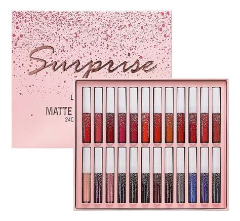 Conjunto De Batom L Quido Fosco Pcs Lip Gloss Durable Nude Parcelamento Sem Juros