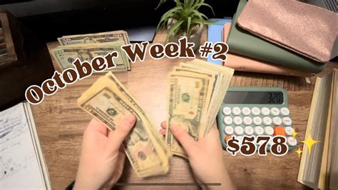 October Cash Stuffing Hairstylist Income Youtube