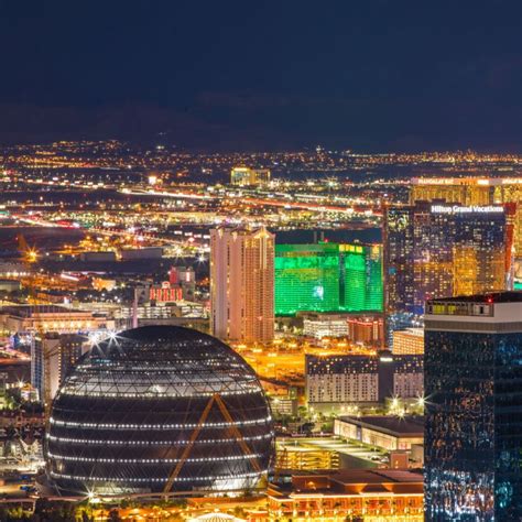 Las Vegas Sphere At Night Travel Off Path