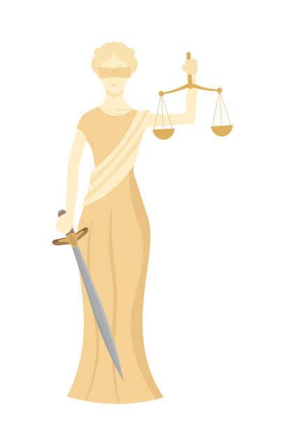 Cartoon Of Blind Justice Statue Illustrations Royalty Free Vector Graphics And Clip Art Istock