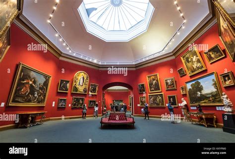 Interior Of Scottish National Gallery Art Museum In Edinburgh Scotland