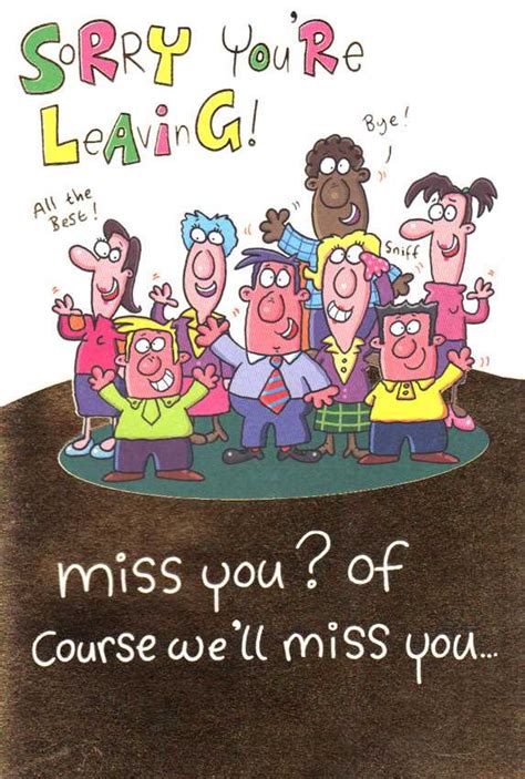 Goodbye Good Luck Miss You special card GOODBYE GOOD LUCK we will miss ...