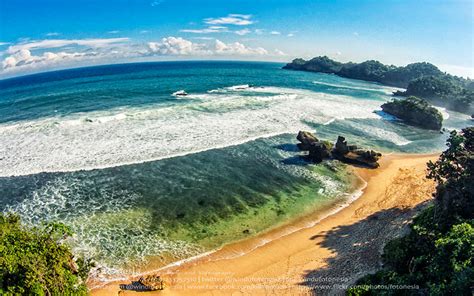 Kondang Merak Beach Unique And Beautiful Beach In The South Of Malang City