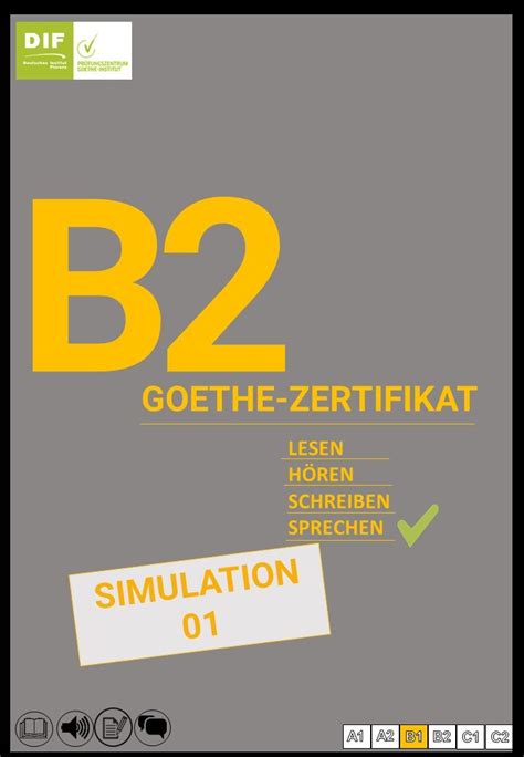 Goethe-Zertifikat B2 – Simulation 01
