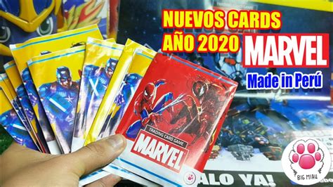 Nuevos Cards Superhéroes MARVEL 2020 Apertura Extrema Sobres Big