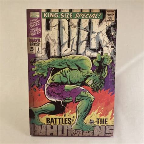 The Incredible Hulk King Size Special Comic Book Cover Wood Wall Art