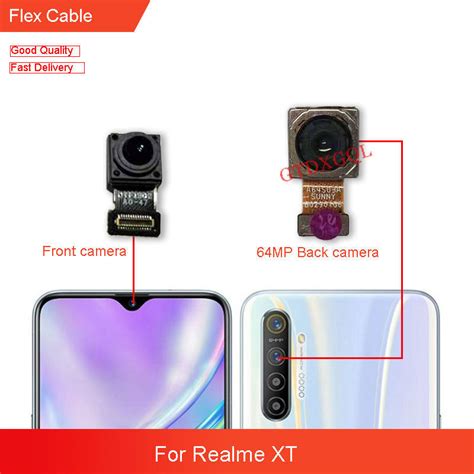 Original Front Back Camera For Realme Xt Main Facing Camera Module Flex